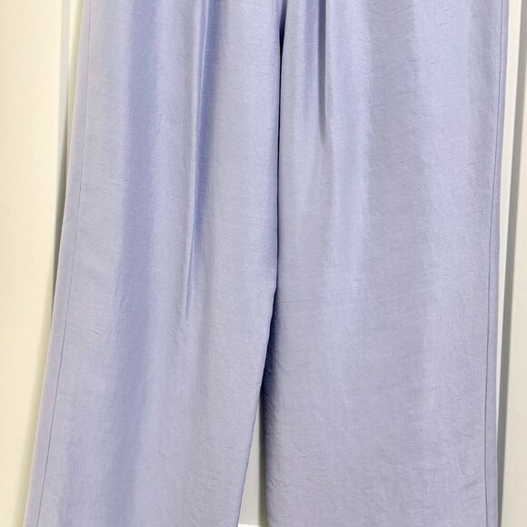 Eileen Fisher Silk Dupioni Cropped Trousers – Morning Glory Blue – Size M – NWT - Picture 2 of 6